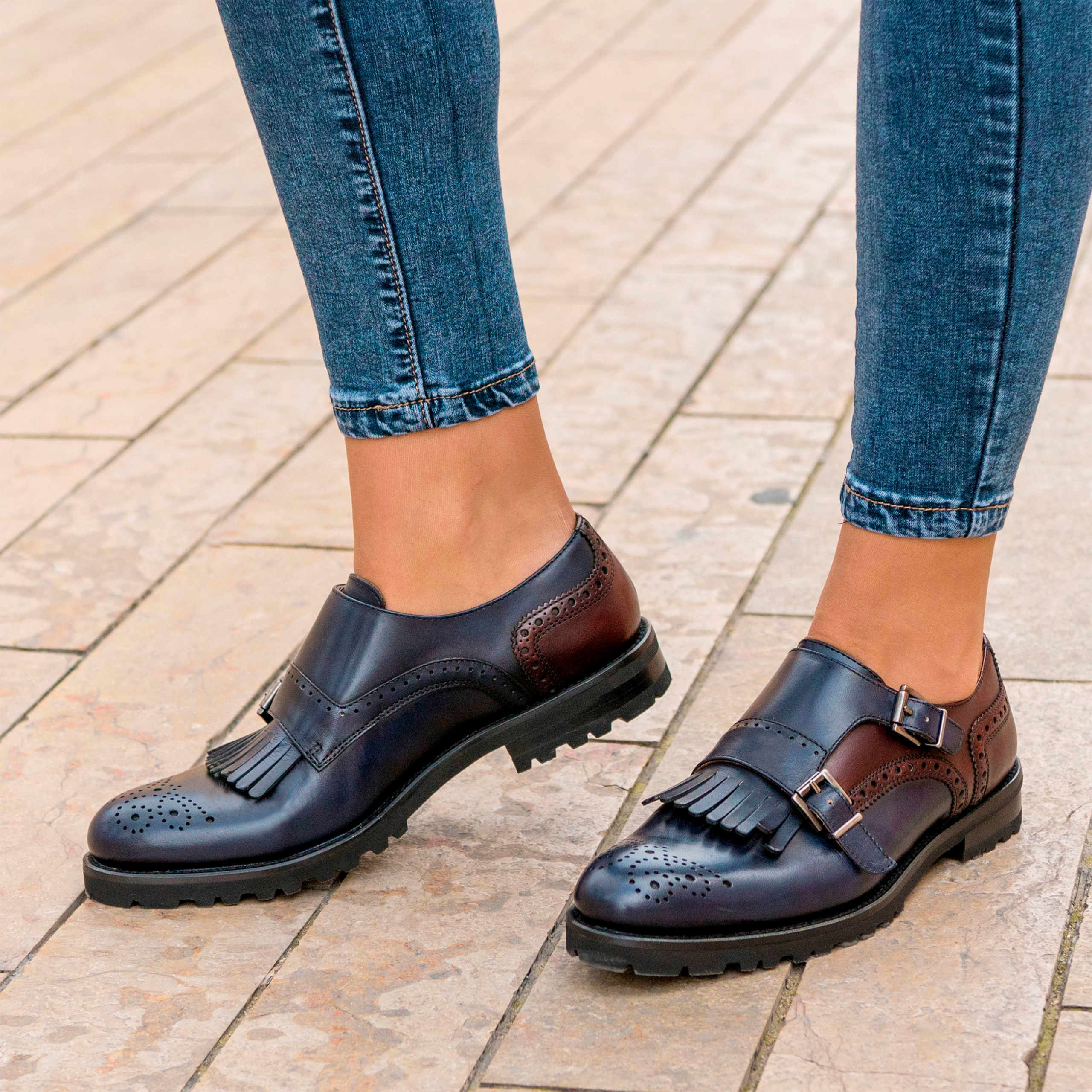 monk strap loafers womens